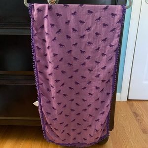 Pretty purple scarf with unicorns